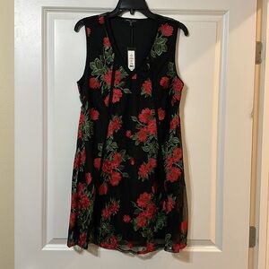 NWT Romeo & Juliet Couture Floral Embroidered‎ Cocktail Dress, Women’s Medium